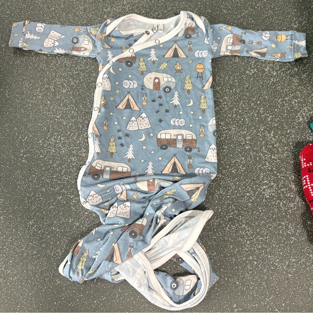 Copper Pearl Newborn Gown